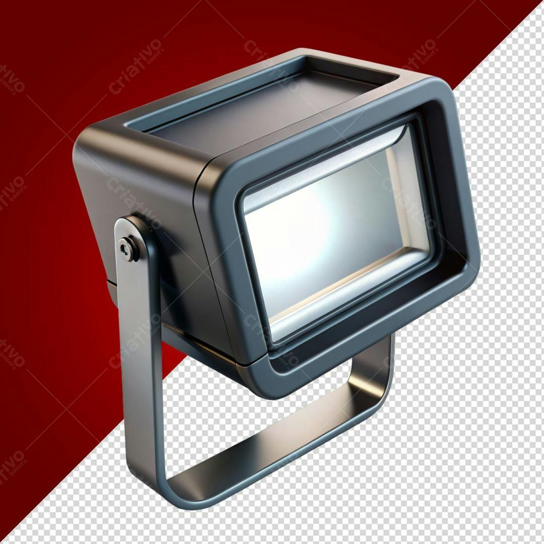 Icone Holofote Preto PNG com fundo transparente