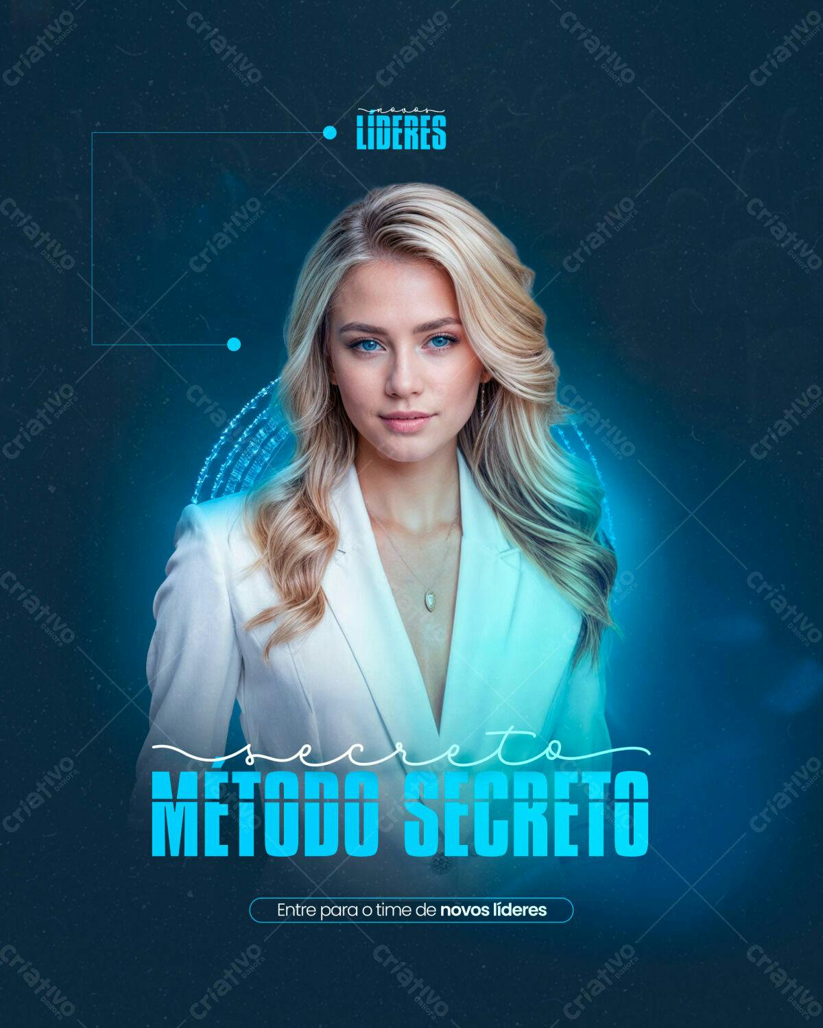 Post para Redes Sociais Método Secreto PSD Editável