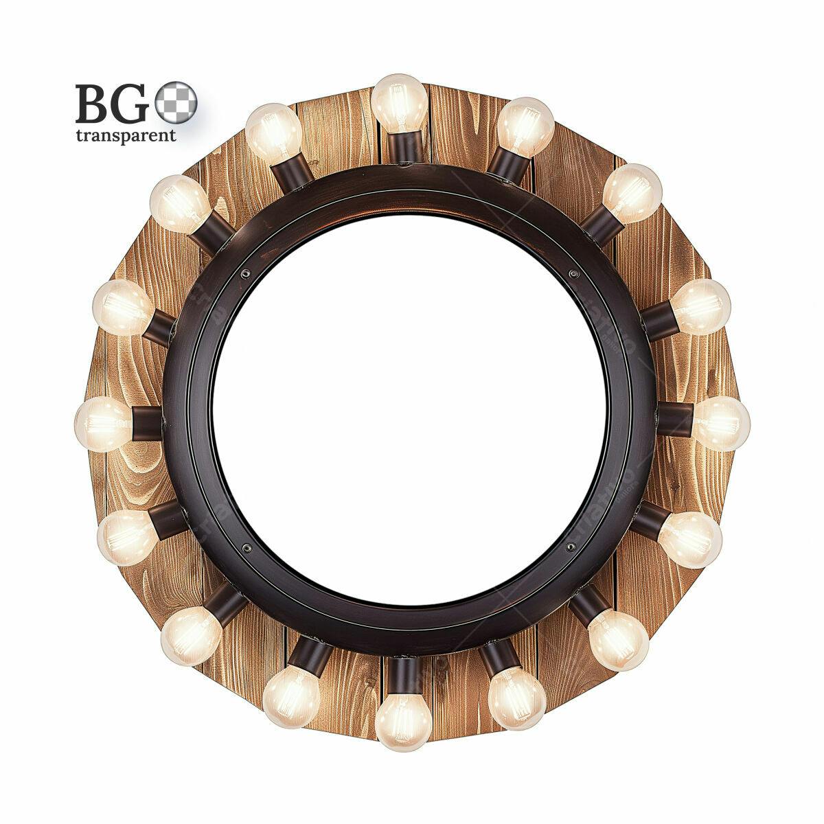 Moldura Circular com Luzes PSD Editável