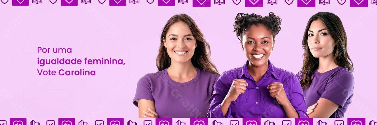 Banner Eleições para Mulheres PSD Editável