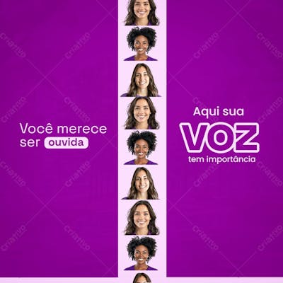 Você Merece Ser Ouvida Feed