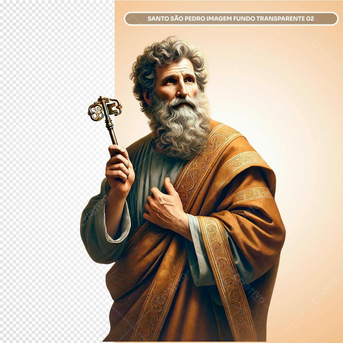 Imagem Santo São Pedro PSD Editável