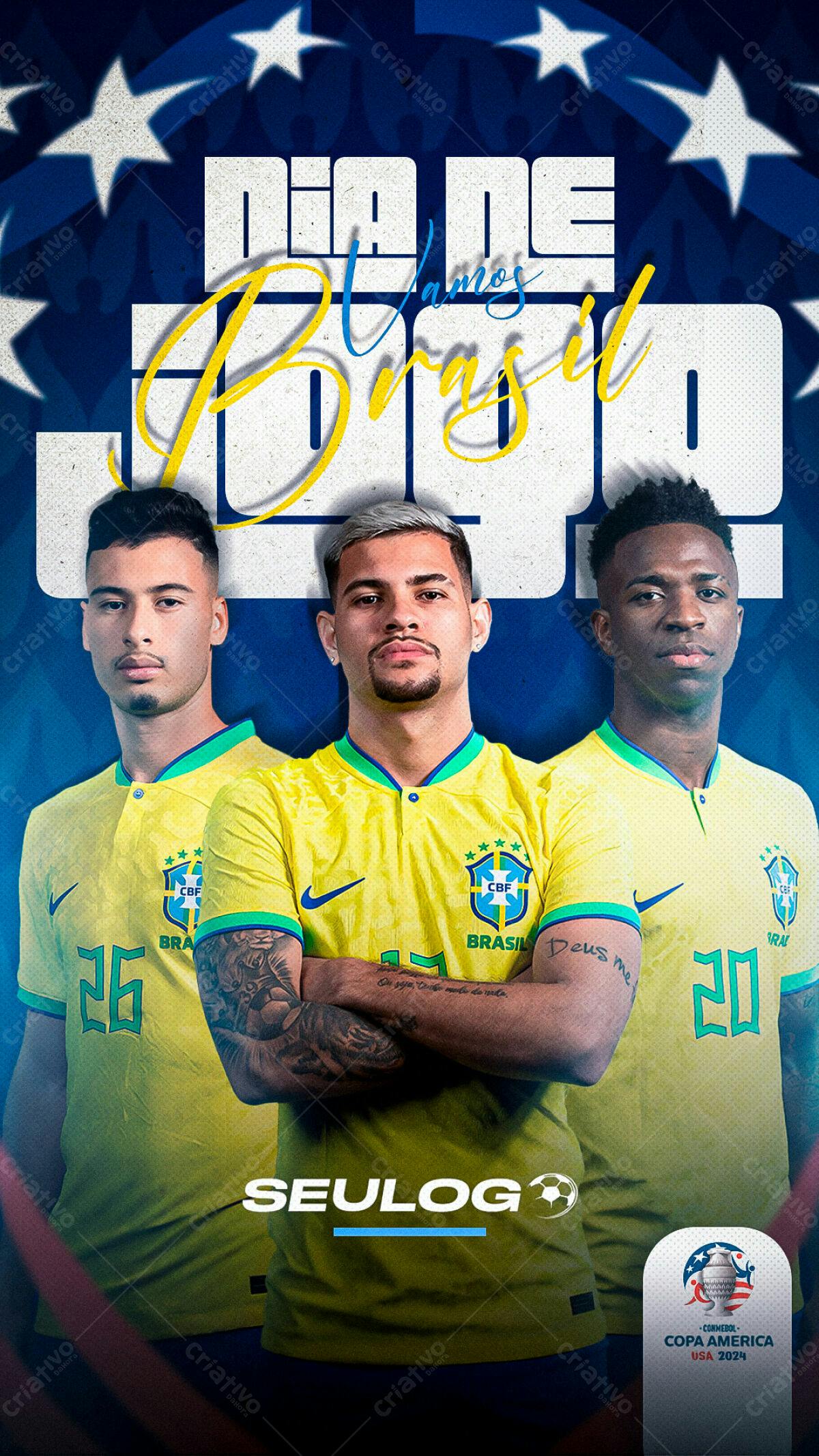 Flyer Copa América PSD Editável