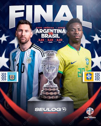 Final copa américa 2024 argentina x brasil feed