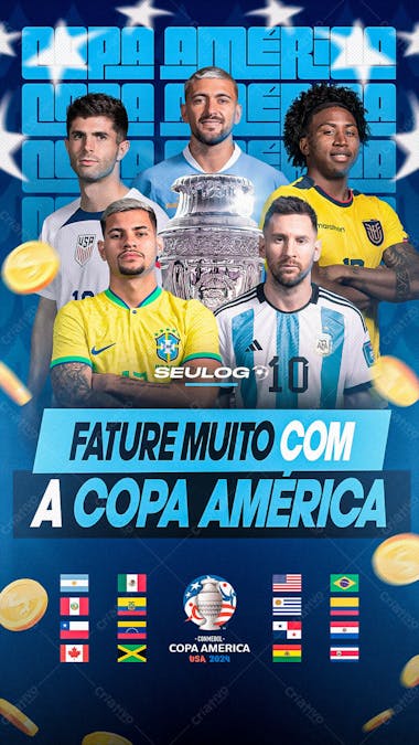 Copa america fature alto casa de aposta story