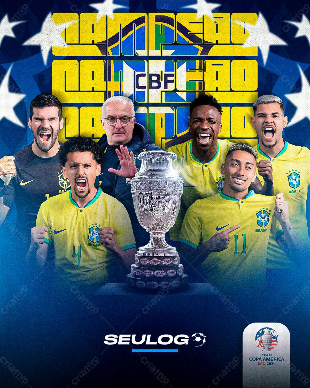 Flyer Copa América PSD Editável