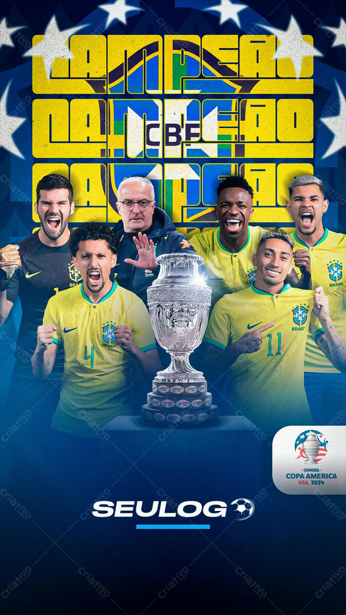 Poster Copa América PSD Editável