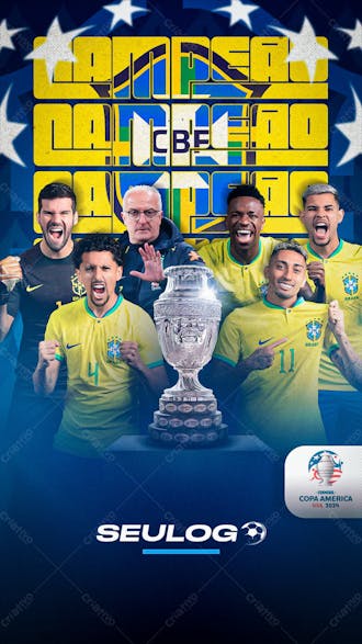 Copa américa brasil campeão story