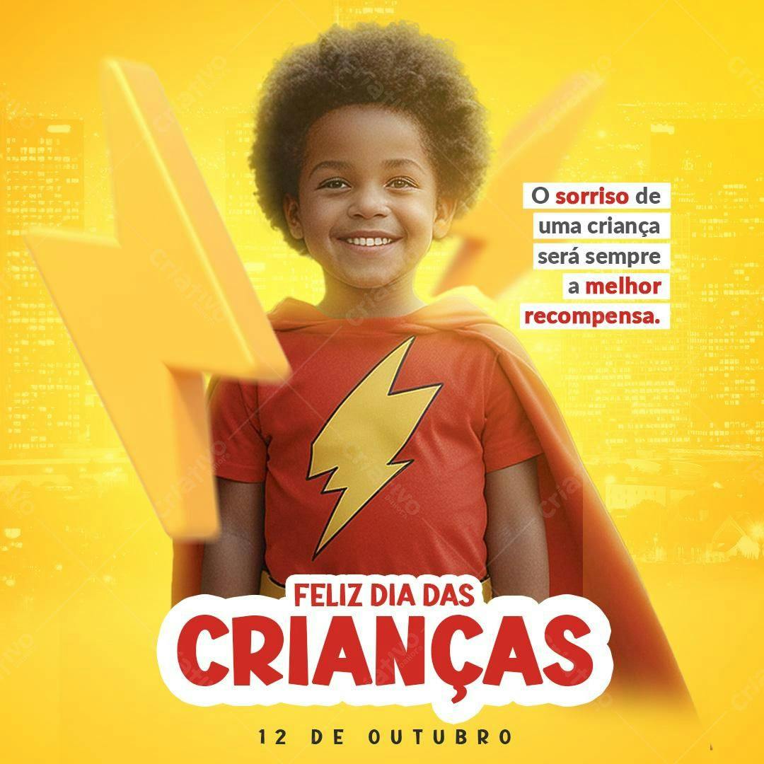Postagem Dia das Crianças PSD Editável
