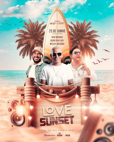 Evento show love sunset feed