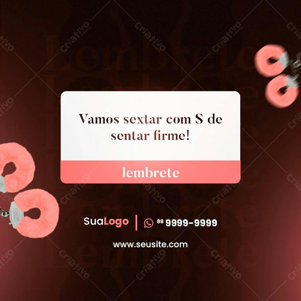 Lembrete Sextou Sexyshop 