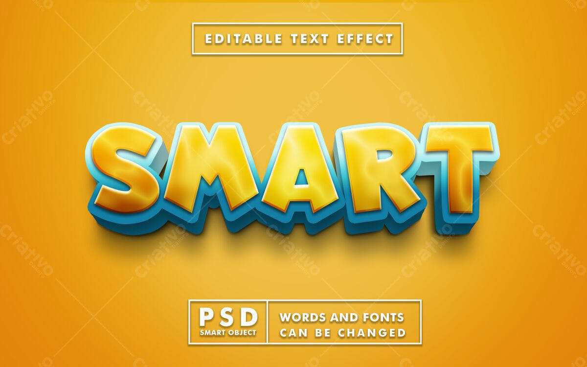 Efeitos de Texto Smart PSD Editável