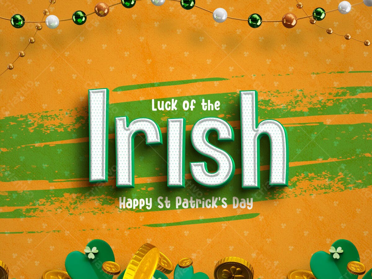 Flyer St. Patrick's Day PSD Editável