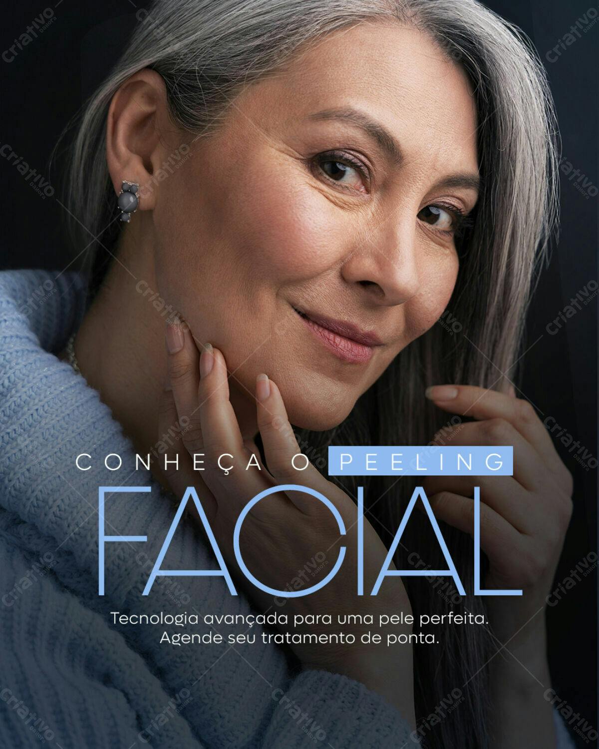 Post para Peeling Facial PSD Editável