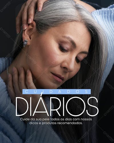 Dermatologista Cuidados Diários Feed Psd