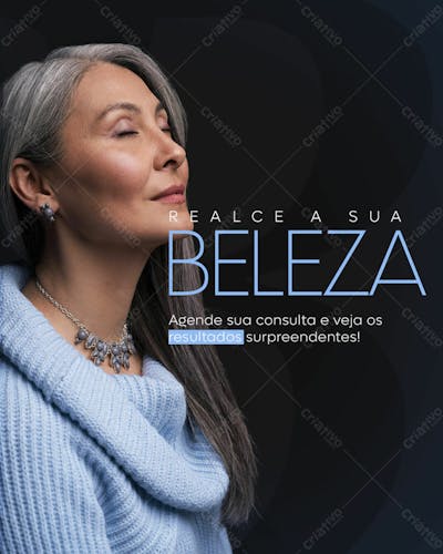 Dermatologista Realce A Sua Beleza Feed Psd
