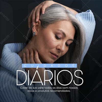 Cuidados Diários Dermatologista Psd Editável