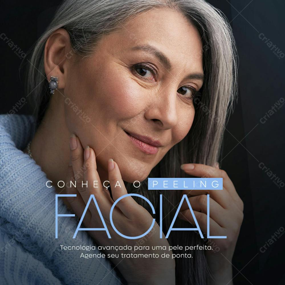 Peeling Facial Dermatologista Psd Editável