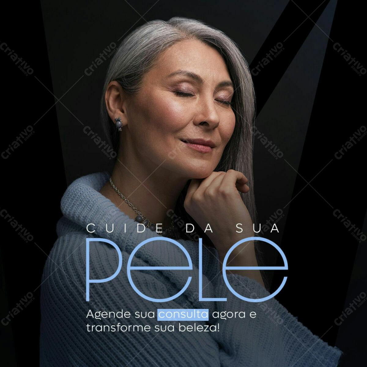Post para Cuidados com a Pele PSD Editável