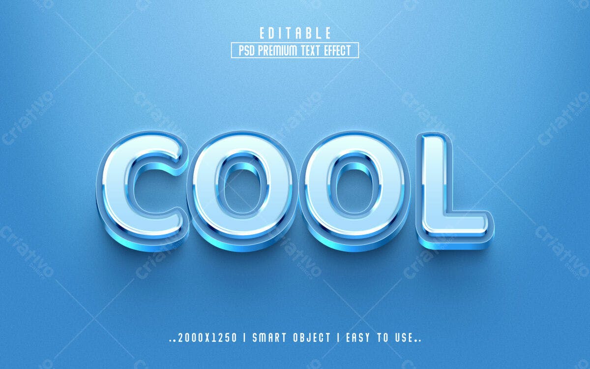 Efeito de Texto PSD Editável para Designs Modernos