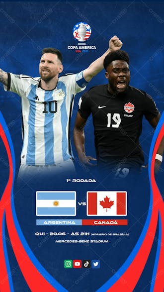 Copa america argentina x canadá