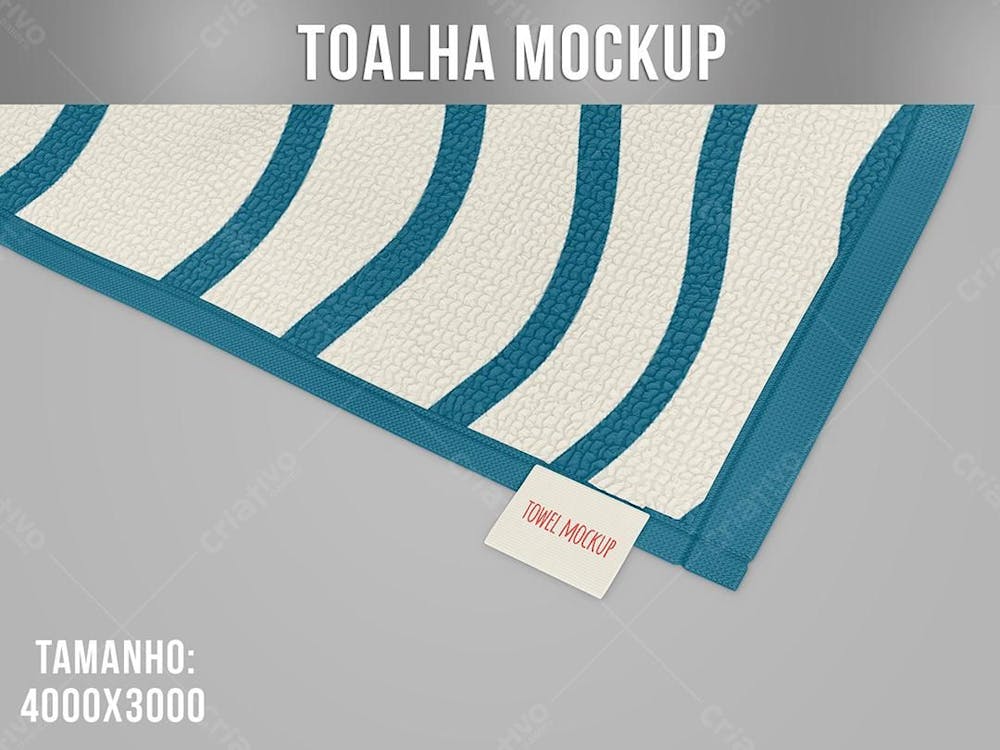 Toalha De Praia Mockup 