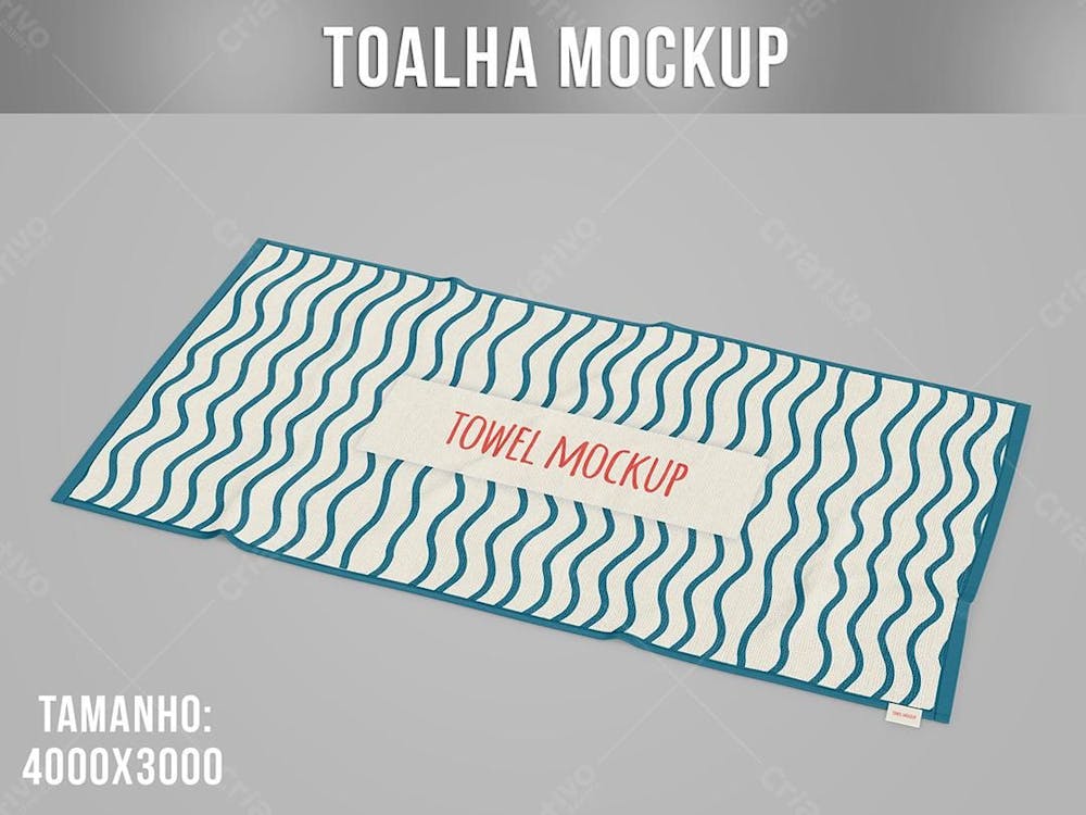 Toalha De Praia Mockup 