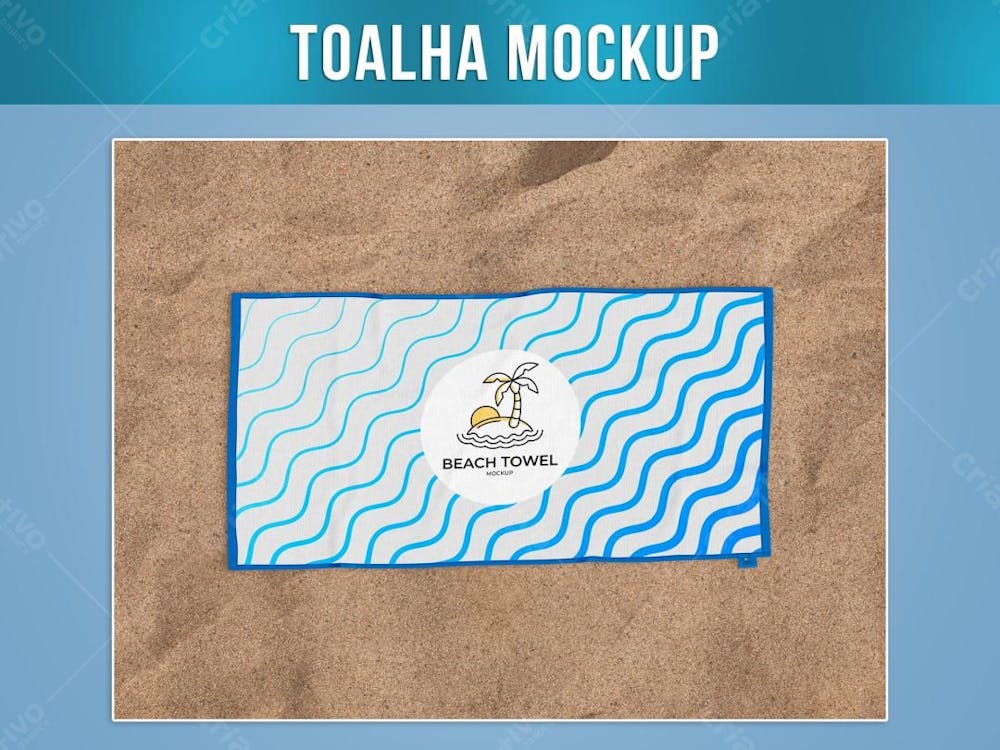 Toalha De Praia Mockup 