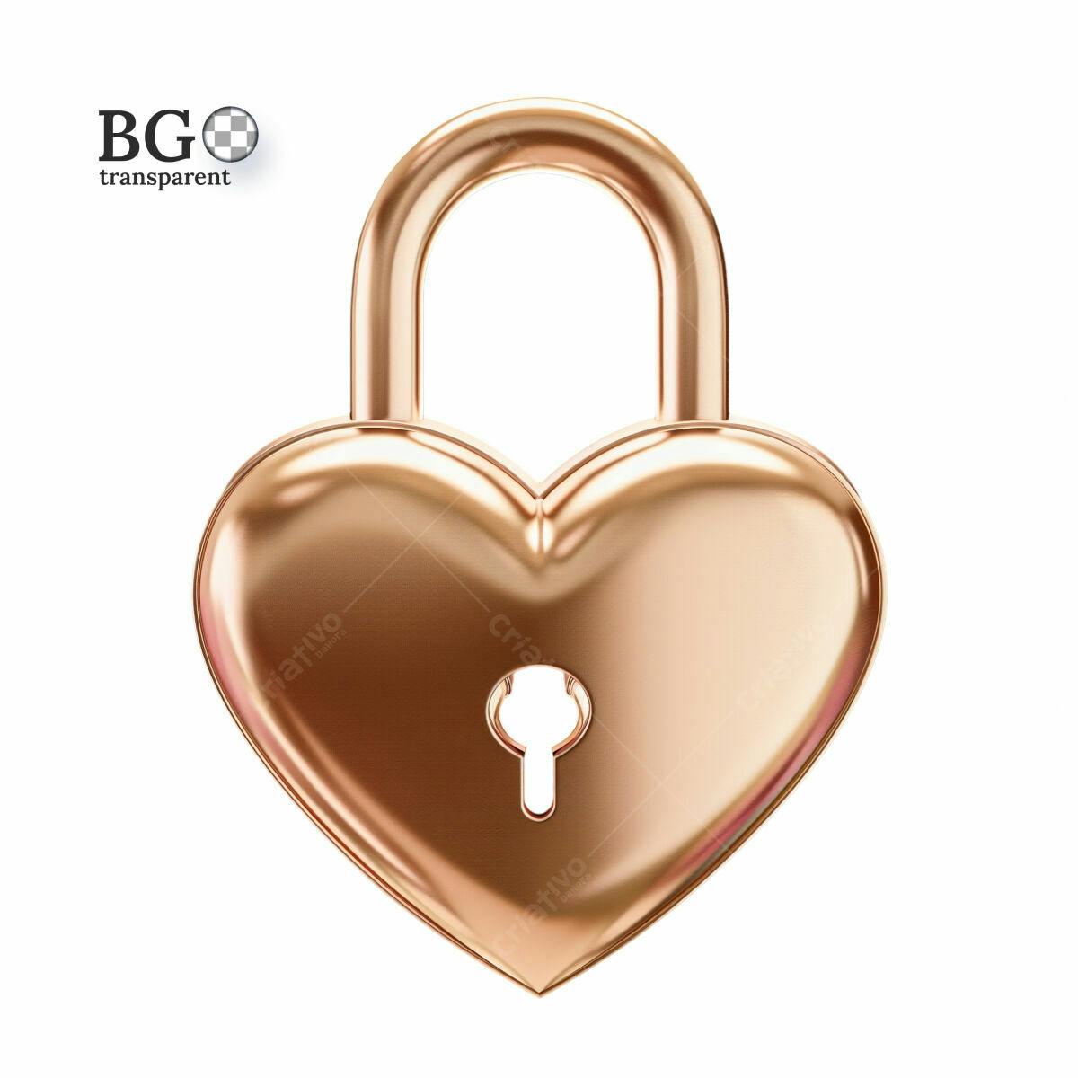 Cadeira Amor em Rose Gold PSD Editável