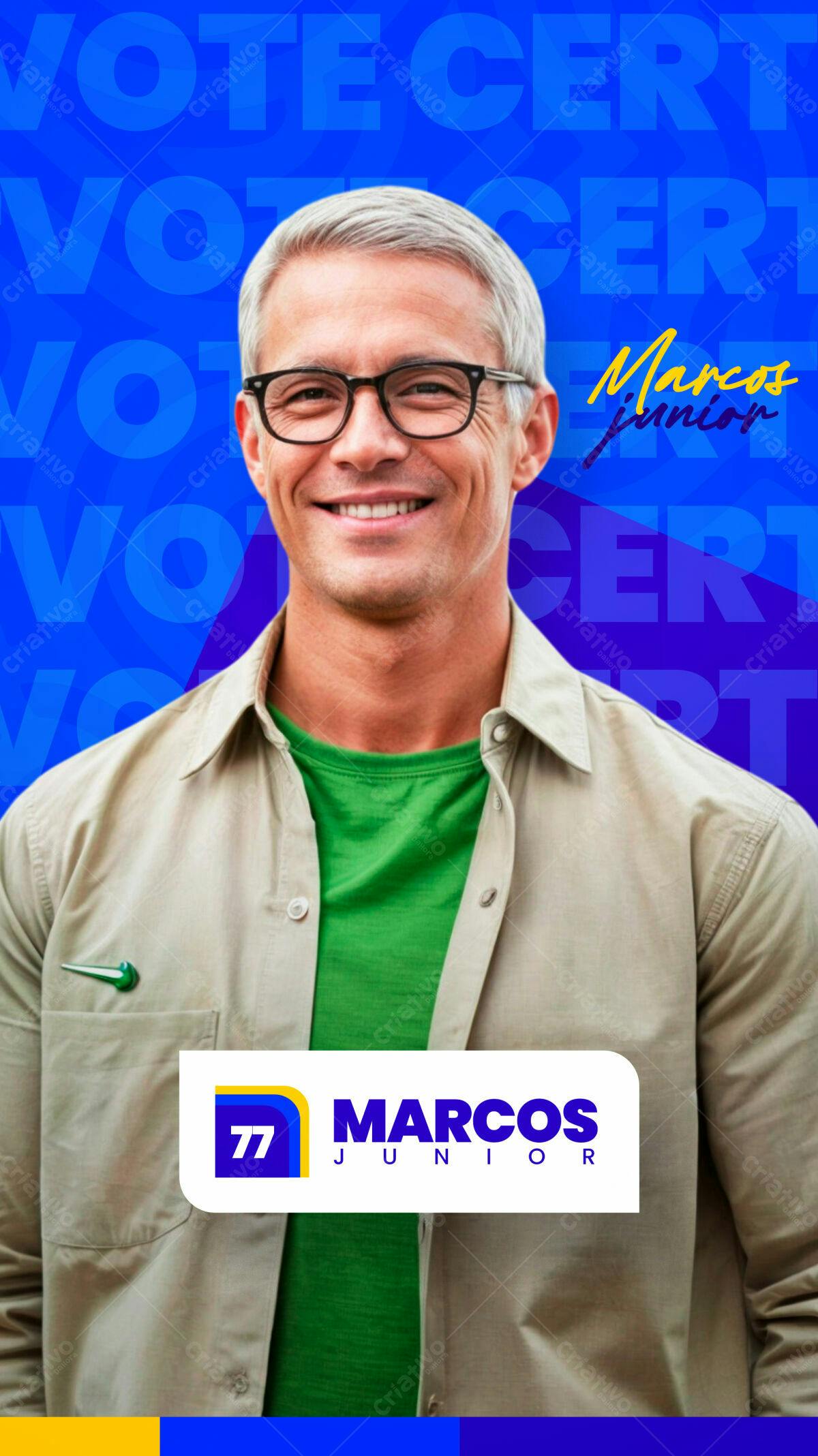 Material de Campanha Política PSD Editável