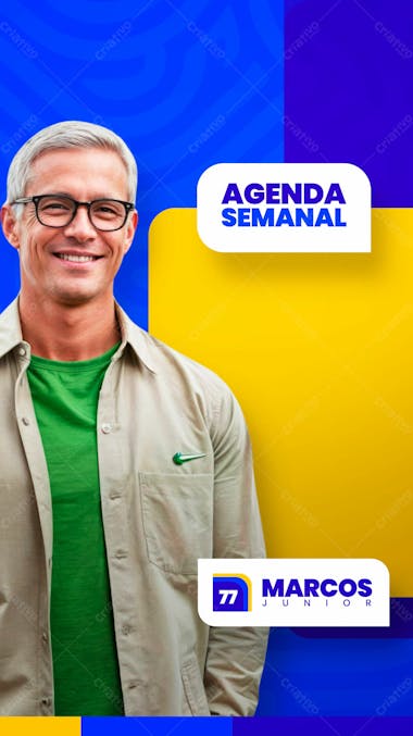 Campanha eleitoral política eleição prefeito vereador stories ag social media psd editavél