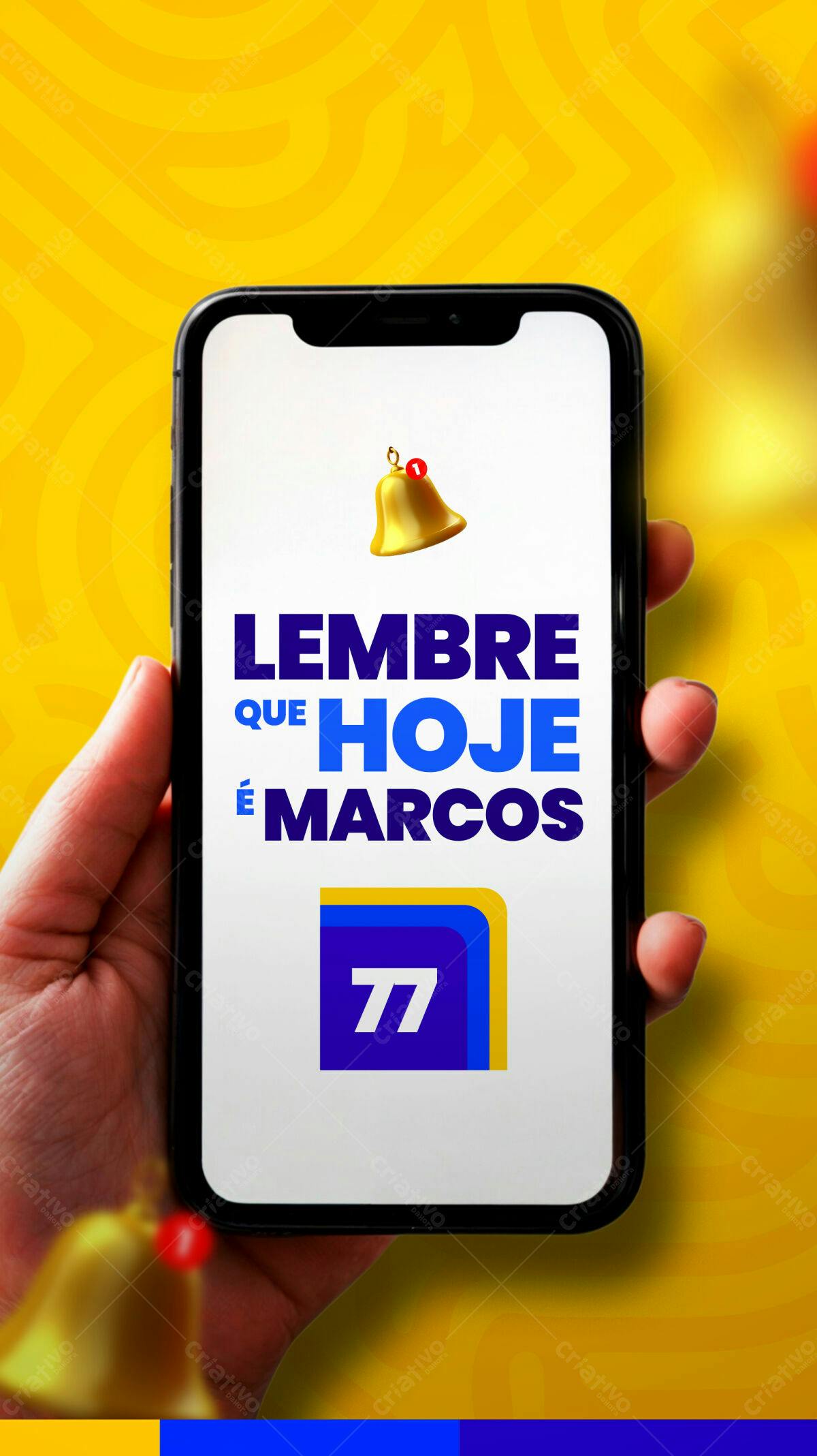 Lembrar que Hoje é Marcos PSD Editável