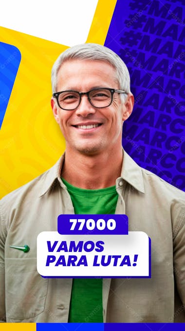 Campanha eleitoral política eleição prefeito vereador stories lu social media psd editavél