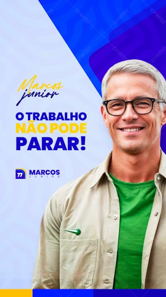 Campanha eleitoral política eleição prefeito vereador stories ot social media psd editavél