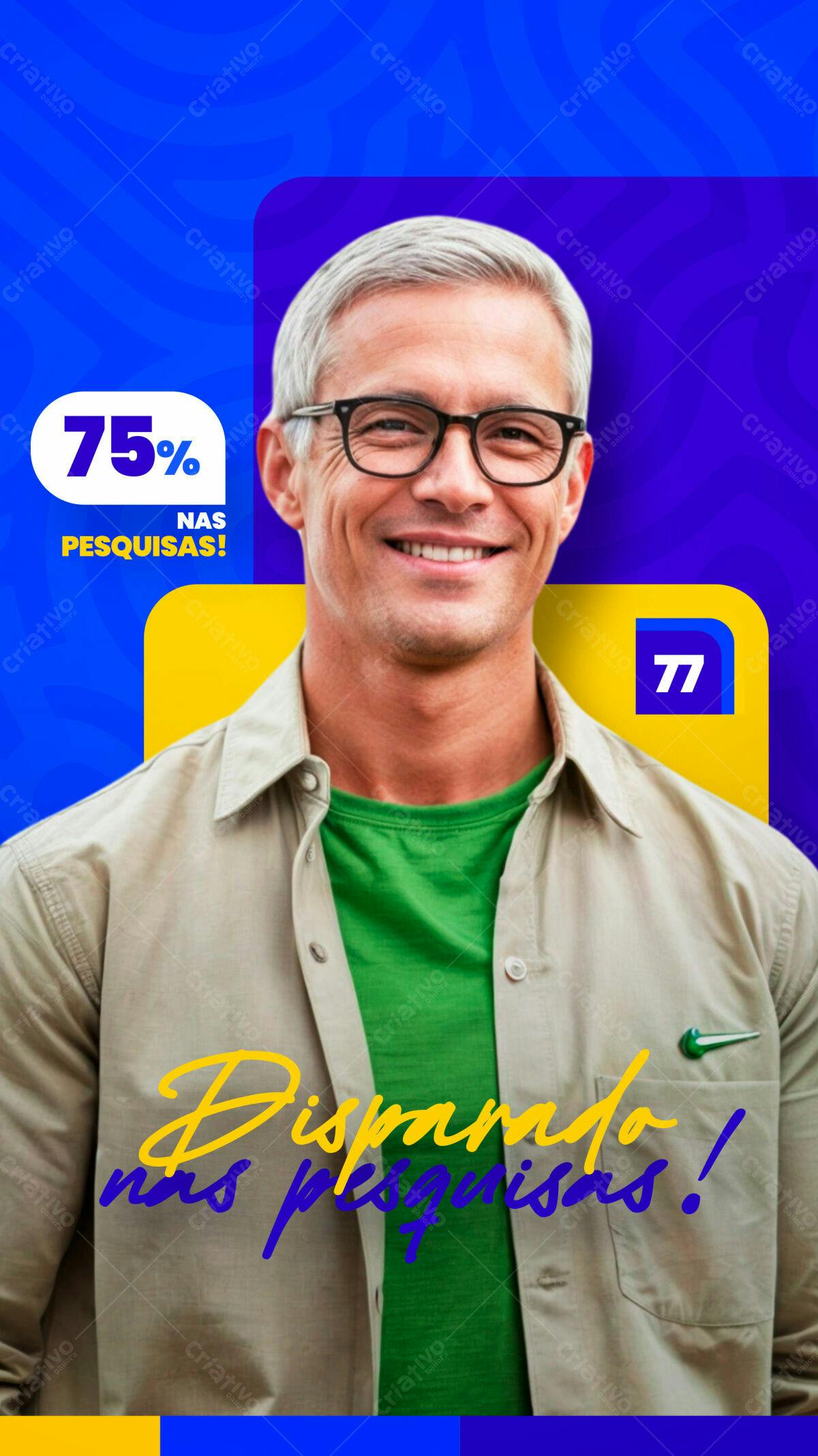 Post para Pesquisa de Mercado PSD Editável
