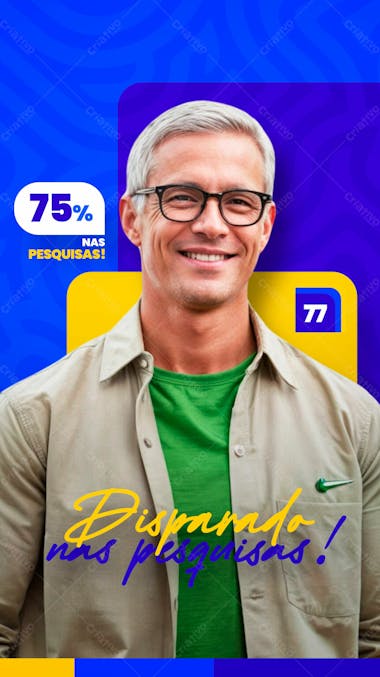 Campanha eleitoral política eleição prefeito vereador stories pe social media psd editavél