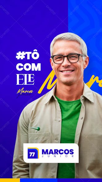 Campanha eleitoral política eleição prefeito vereador stories to social media psd editavél