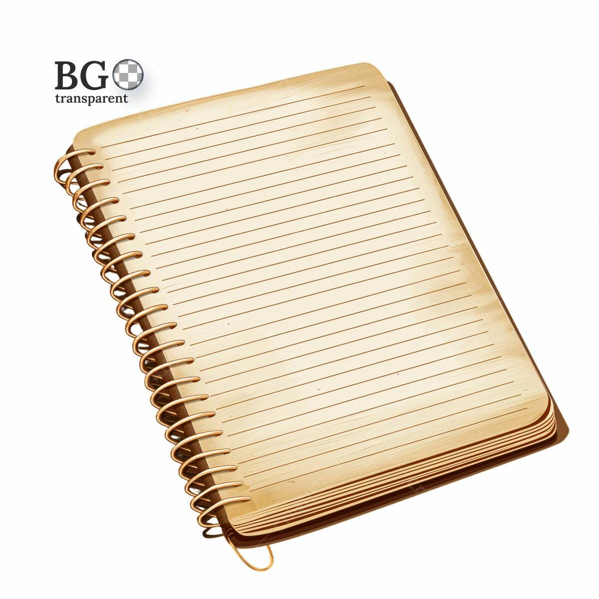 Caderno Espiral Vintage PSD Editável
