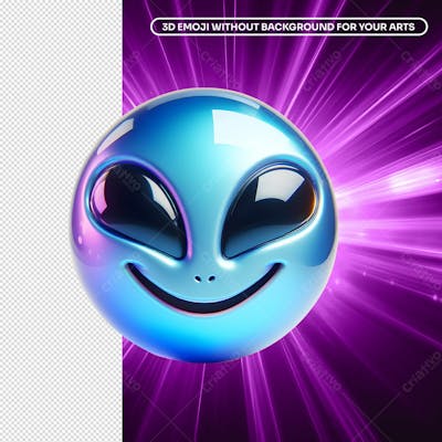 3D Alien Emoji 5