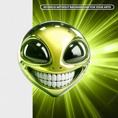 3D Alien Emoji 6