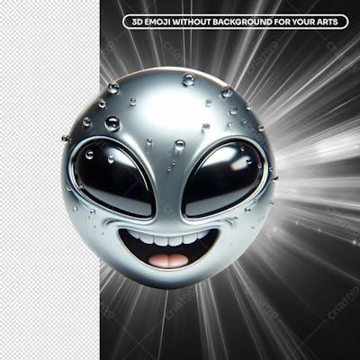 3D Alien Emoji 9