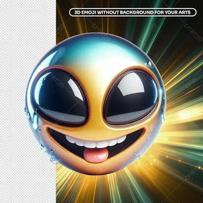 3D Alien Emoji 11