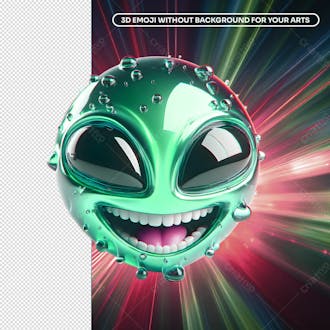 3d alien emoji 13