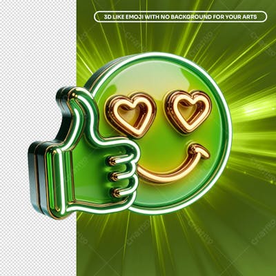 3D Emoji Like Icon