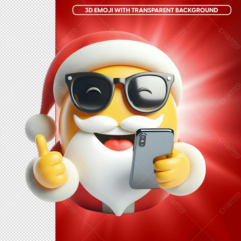 3D Noel Smartphone Like Emoji Glasses