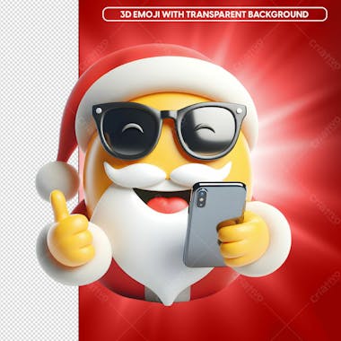 3d noel smartphone like emoji glasses