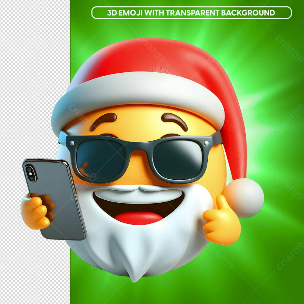 3D Noel Smartphone Like Emoji