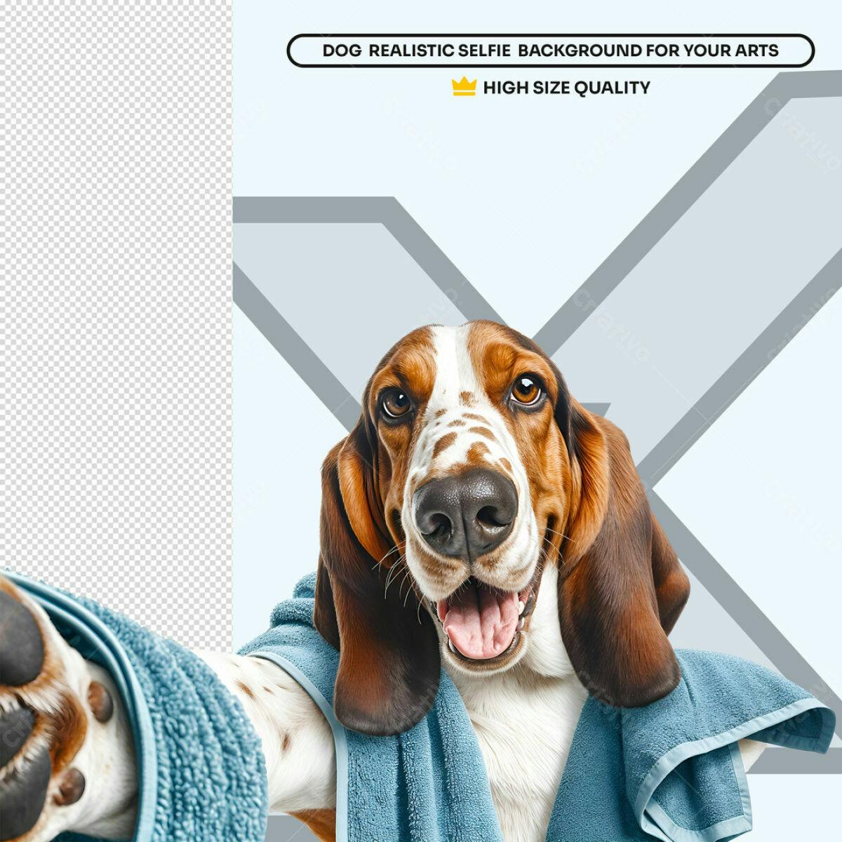 Background para Selfie de Cachorro PSD Editável