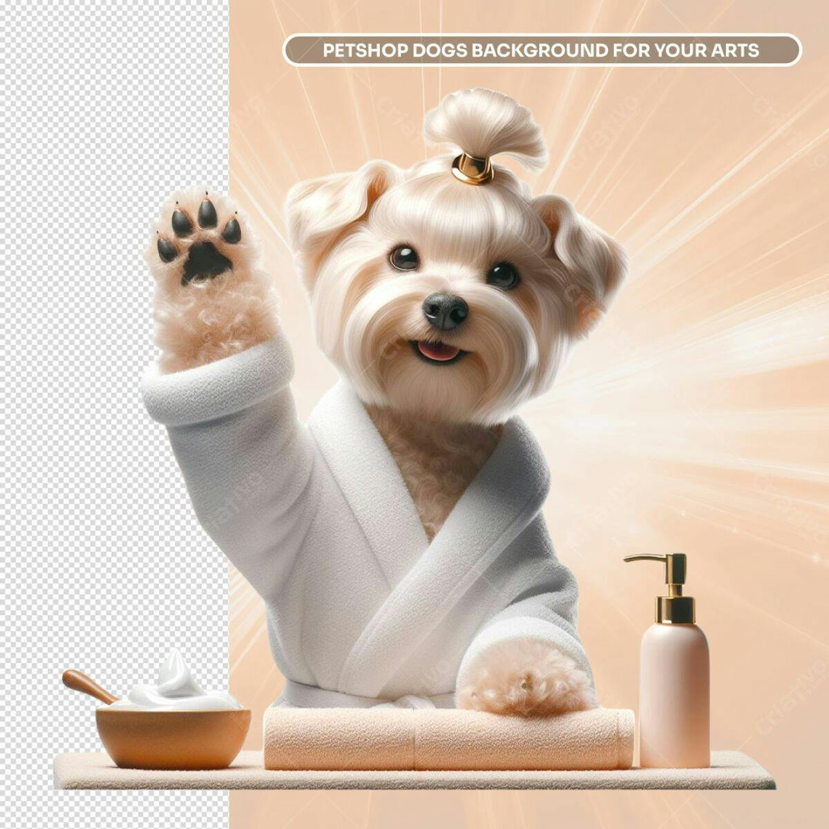 Background Petshop Cão Spa PSD Editável