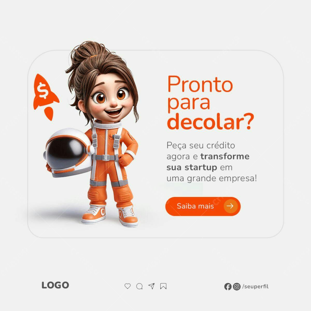 Banner Empreendedorismo Startup PSD Editável